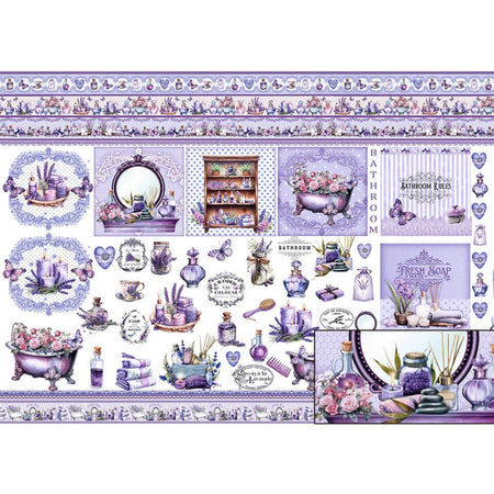Papel Seda Litoarte PSL-023 Lavanda 67,5x46cm - Palácio da Arte