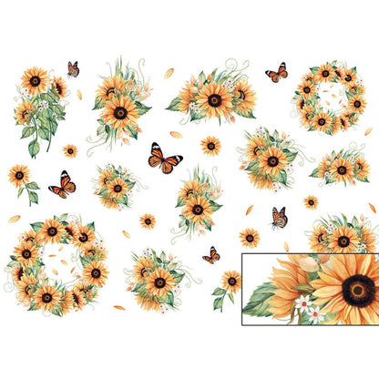 Papel Seda Litoarte PSL-024 Girassol 67,5x46cm - Palácio da Arte