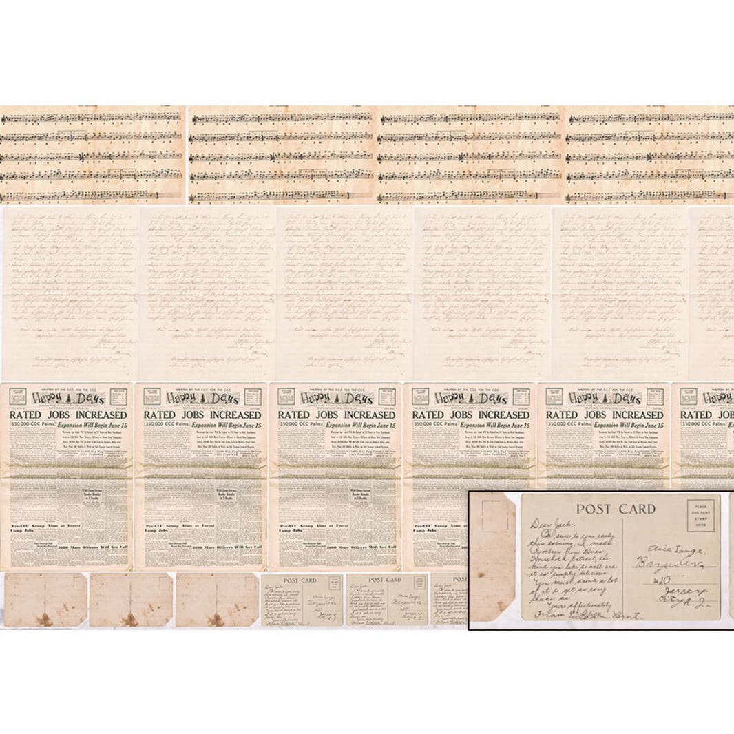 Papel Seda Litoarte PSL-037 Música e Jornal 67,5x46cm - Palácio da Arte