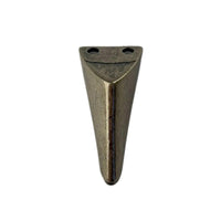 Pezinho Cantoneira Arredondado em Metal Prata Velha 1,7x3,7cm Kit com 4 peças - Palácio da Arte
