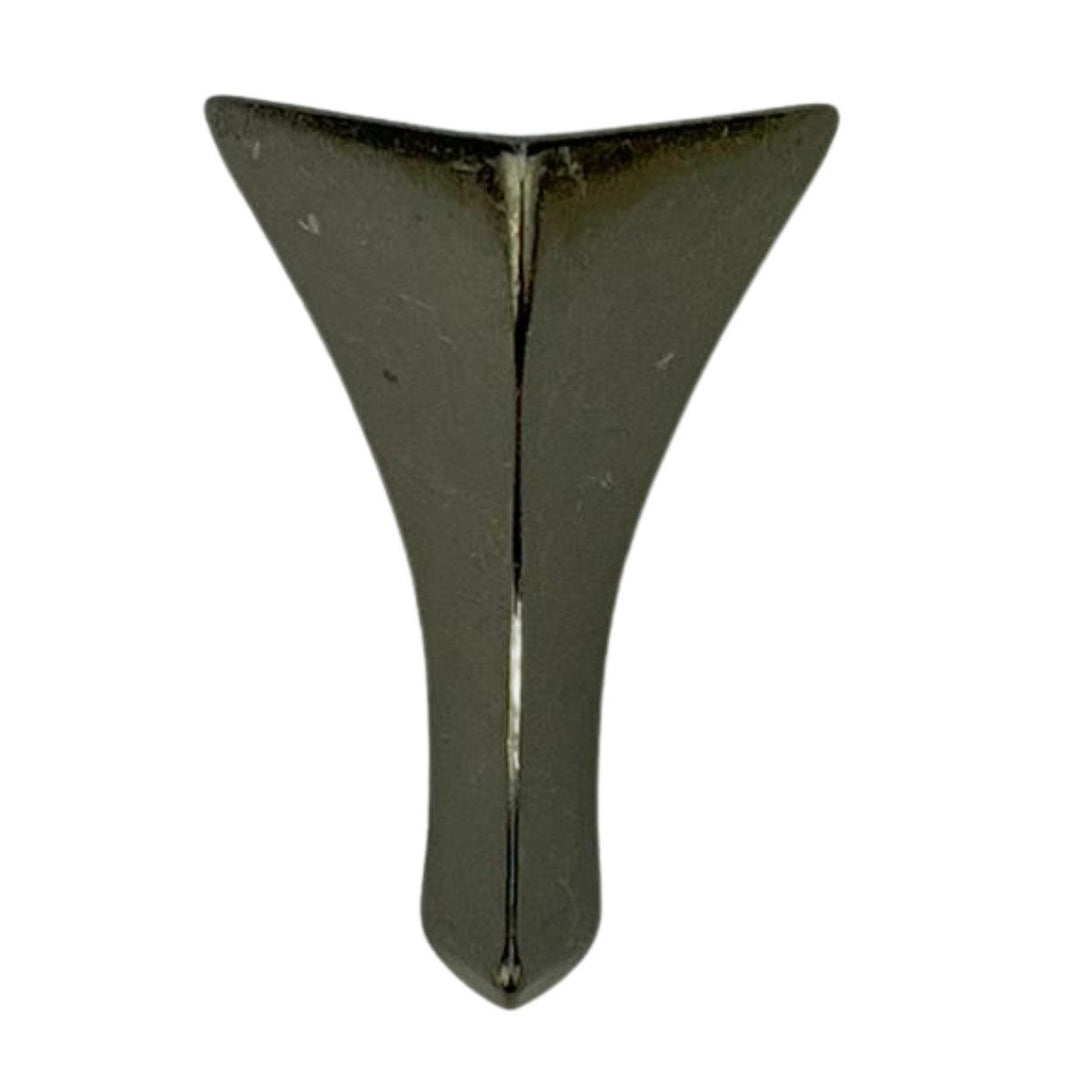 Pezinho Cantoneira Curvada G em Metal Grafite 3,3x2,4cm Kit com 4 peças - Palácio da Arte