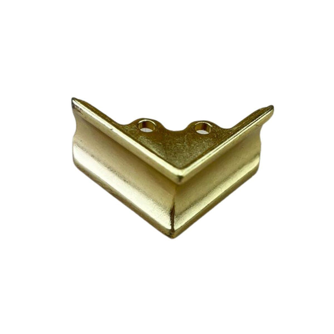 Pezinho Cantoneira Ovalada em Metal Dourado 2,6x2,6cm Kit com 4 Peças - Palácio da Arte
