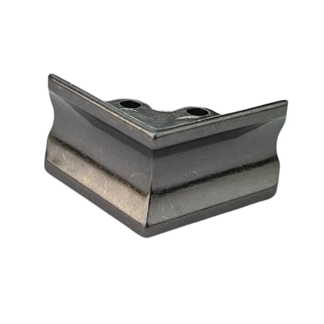 Pezinho Cantoneira Ovalada em Metal Grafite 2,6x2,6cm Kit com 4 peças - Palácio da Arte