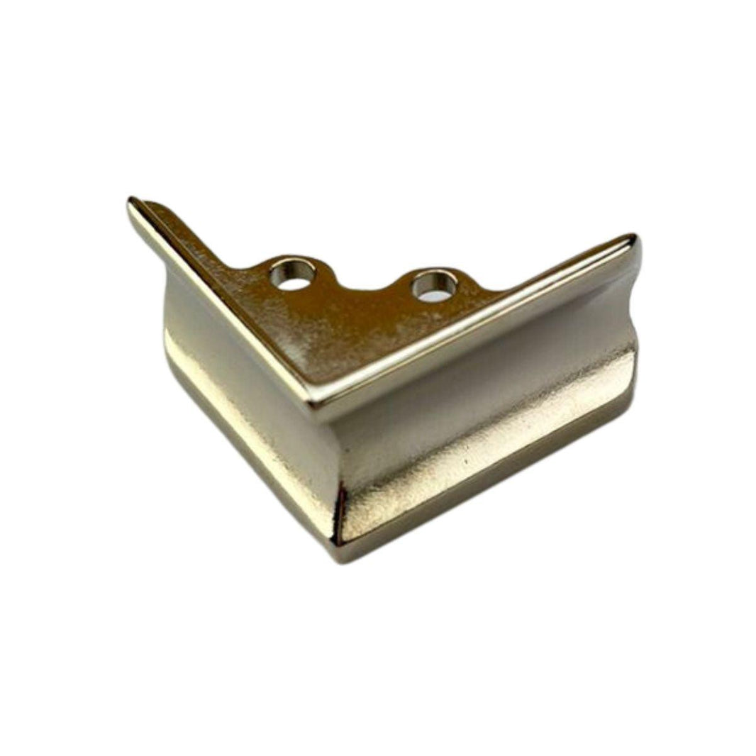 Pezinho Cantoneira Ovalada em Metal Niquel 2,6x2,6cm Kit com 4 peças - Palácio da Arte