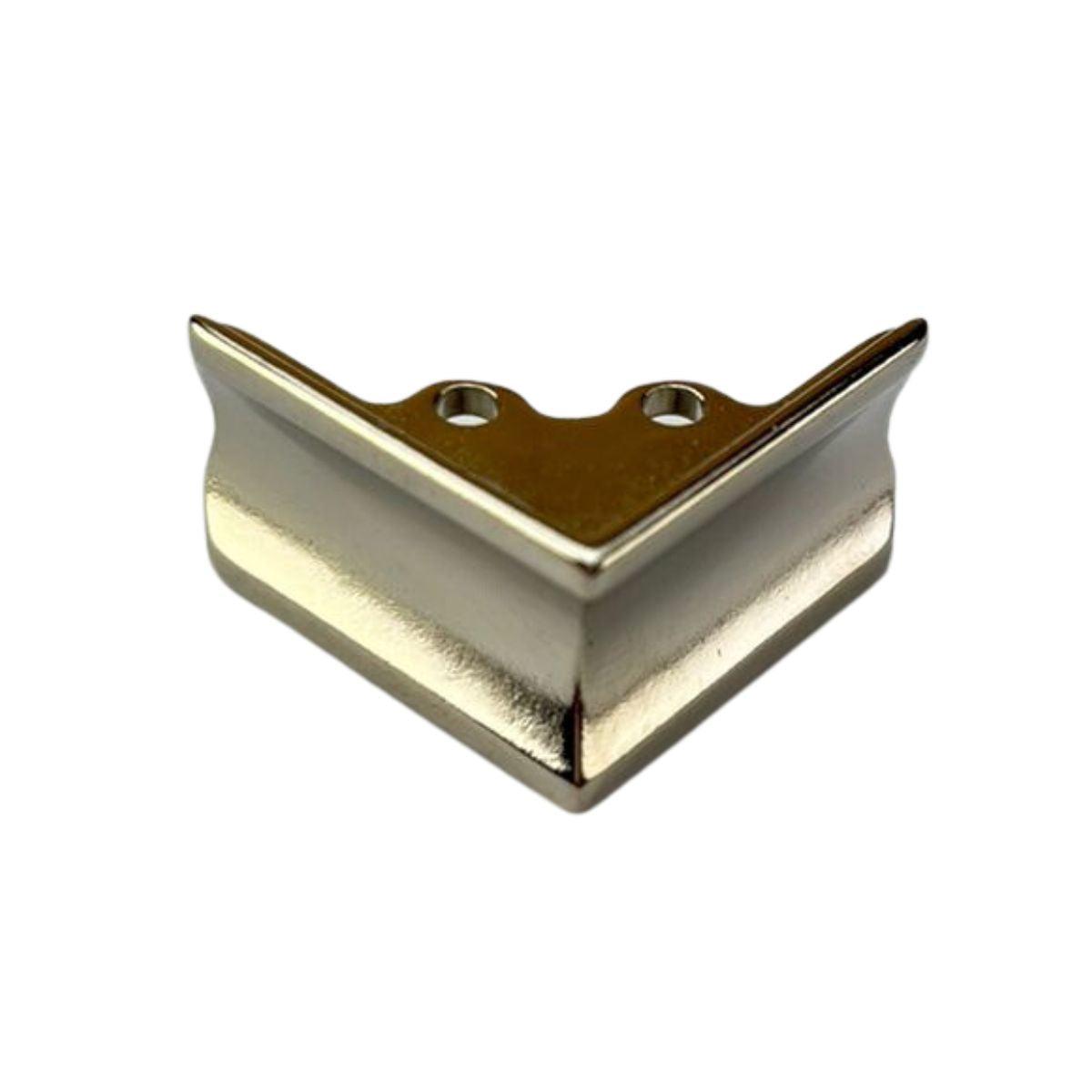 Pezinho Cantoneira Ovalada em Metal Niquel 2,6x2,6cm Kit com 4 peças - Palácio da Arte
