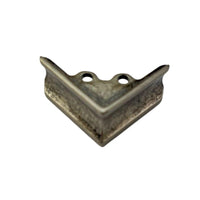 Pezinho Cantoneira Ovalada em Metal Prata Velho 2,6x2,6cm Kit com 4 peças - Palácio da Arte