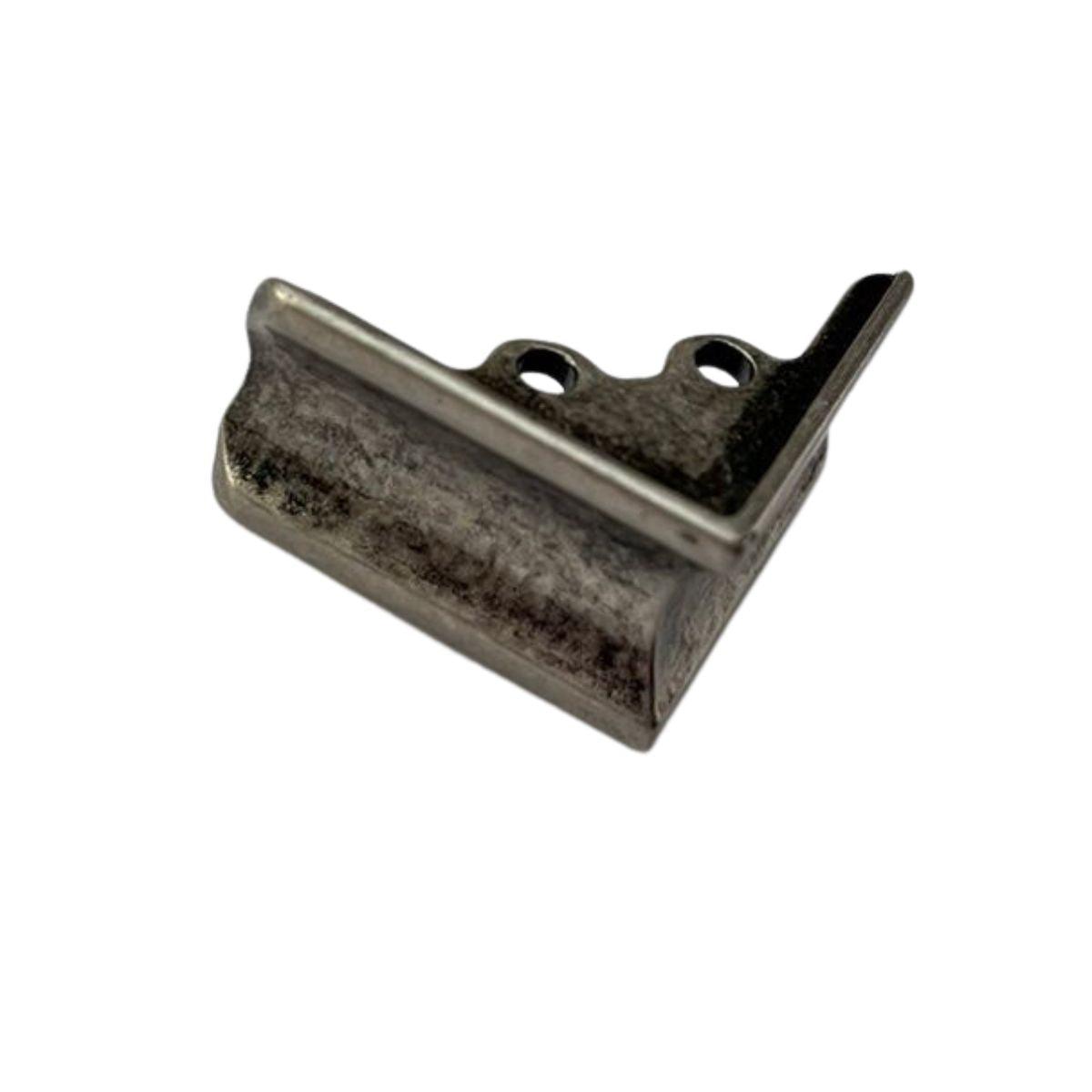 Pezinho Cantoneira Ovalada em Metal Prata Velho 2,6x2,6cm Kit com 4 peças - Palácio da Arte