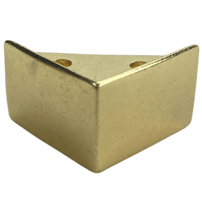 Pezinho Cantoneira Reta em Metal Dourado 2,1x2,1cm Kit com 4 peças - Palácio da Arte