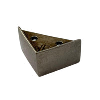 Pezinho Cantoneira Reta em Metal Prata Velho 2,1x2,1cm Kit com 4 peças - Palácio da Arte