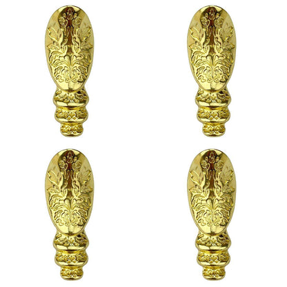 Pezinho Egípcio Bota em Metal Dourado 1,8x4,5cm Kit com 4 peças - Palácio da Arte