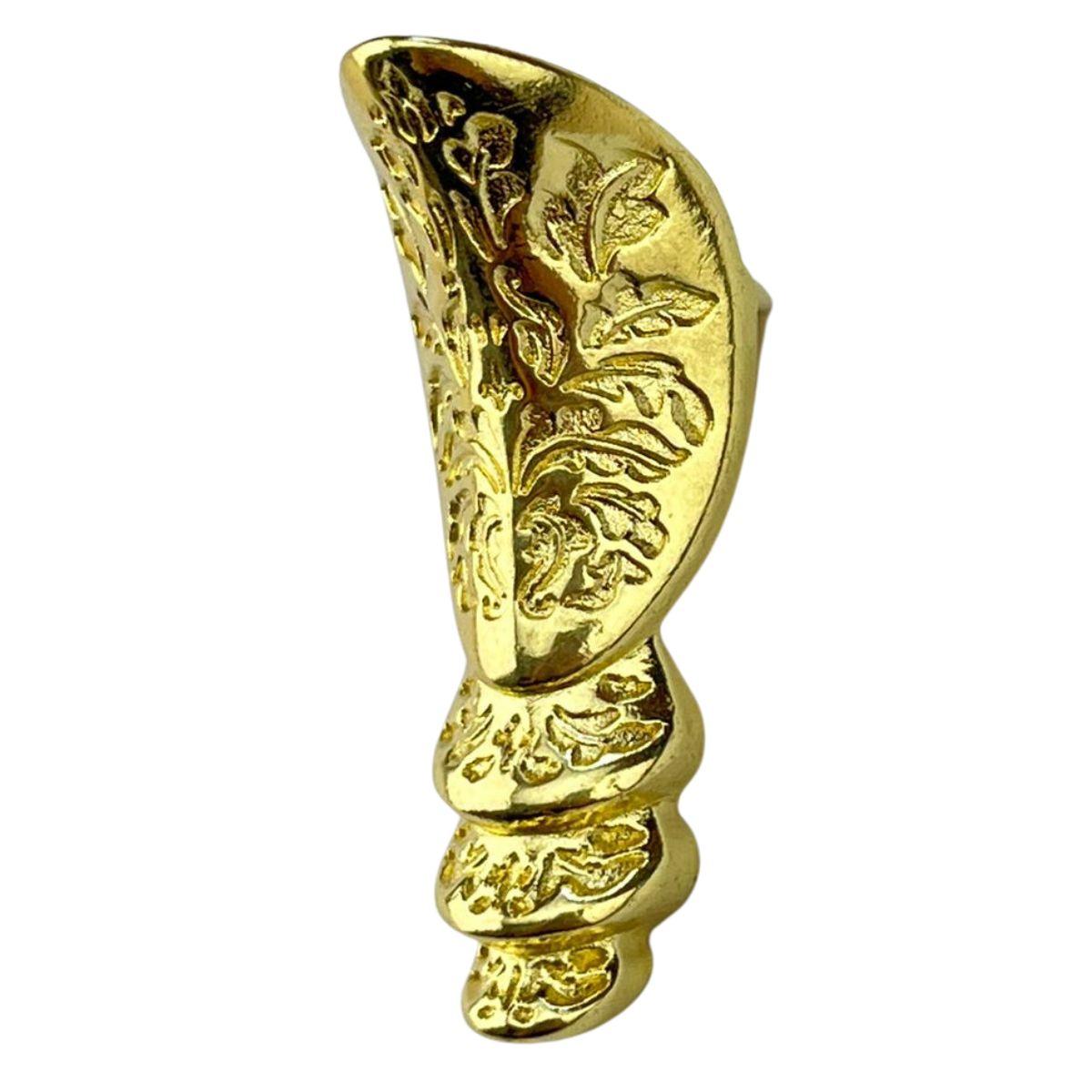 Pezinho Egípcio Bota em Metal Dourado 1,8x4,5cm Kit com 4 peças - Palácio da Arte