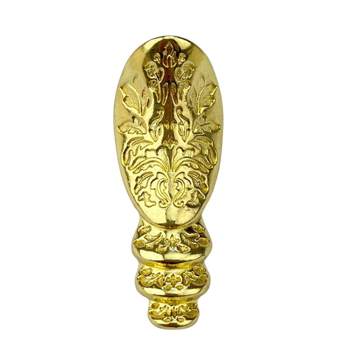 Pezinho Egípcio Bota em Metal Dourado 1,8x4,5cm Kit com 4 peças - Palácio da Arte