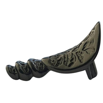 Pezinho Egípcio Bota em Metal Grafite 1,8x4,5cm Kit com 4 peças - Palácio da Arte