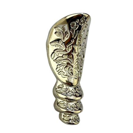 Pezinho Egípcio Bota em Metal Niquel 1,8x4,5cm Kit com 4 peças - Palácio da Arte