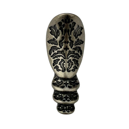 Pezinho Egípcio Bota em Metal Prata Velho 1,8x4,5cm Kit com 4 Peças - Palácio da Arte
