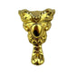 Pezinho Espelho Real em Metal Dourado 1,8x3,6cm Kit com 4 peças - Palácio da Arte