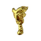 Pezinho Espelho Real em Metal Dourado 1,8x3,6cm Kit com 4 peças - Palácio da Arte