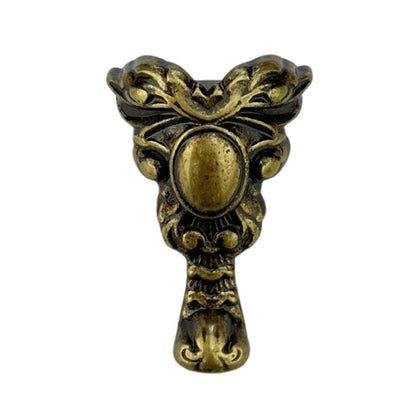 Pezinho Espelho Real em Metal Ouro Velho 1,8x3,6cm Kit com 4 peças - Palácio da Arte
