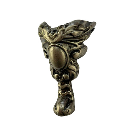 Pezinho Espelho Real em Metal Prata Velho 1,8x3,6cm Kit com 4 peças - Palácio da Arte