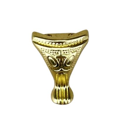 Pezinho Pata de Elefante Egípcio em Metal Dourado 2,2x1,9cm Kit com 4 peças - Palácio da Arte