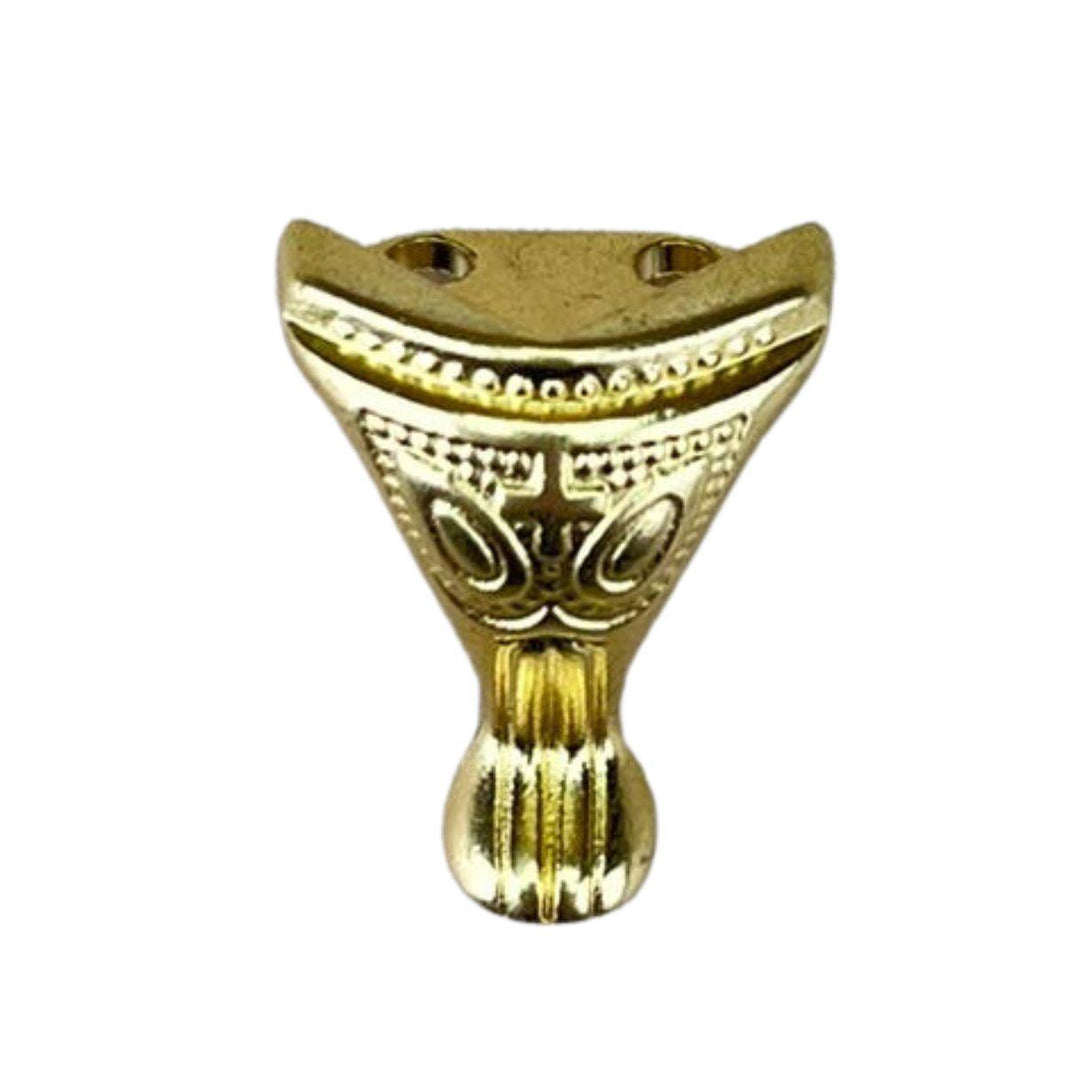 Pezinho Pata de Elefante Egípcio em Metal Dourado 2,2x1,9cm Kit com 4 peças - Palácio da Arte