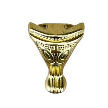 Pezinho Pata de Elefante Egípcio em Metal Dourado 2,2x1,9cm Kit com 4 peças - Palácio da Arte