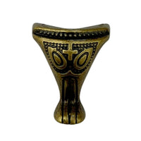 Pezinho Pata de Elefante Egípcio em Metal Ouro Velho 2,2x1,9cm Kit com 4 peças - Palácio da Arte