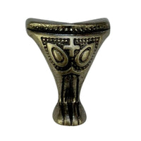 Pezinho Pata de Elefante Egípcio em Metal Prata Velho 2,2x1,9cm Kit com 4 peças - Palácio da Arte
