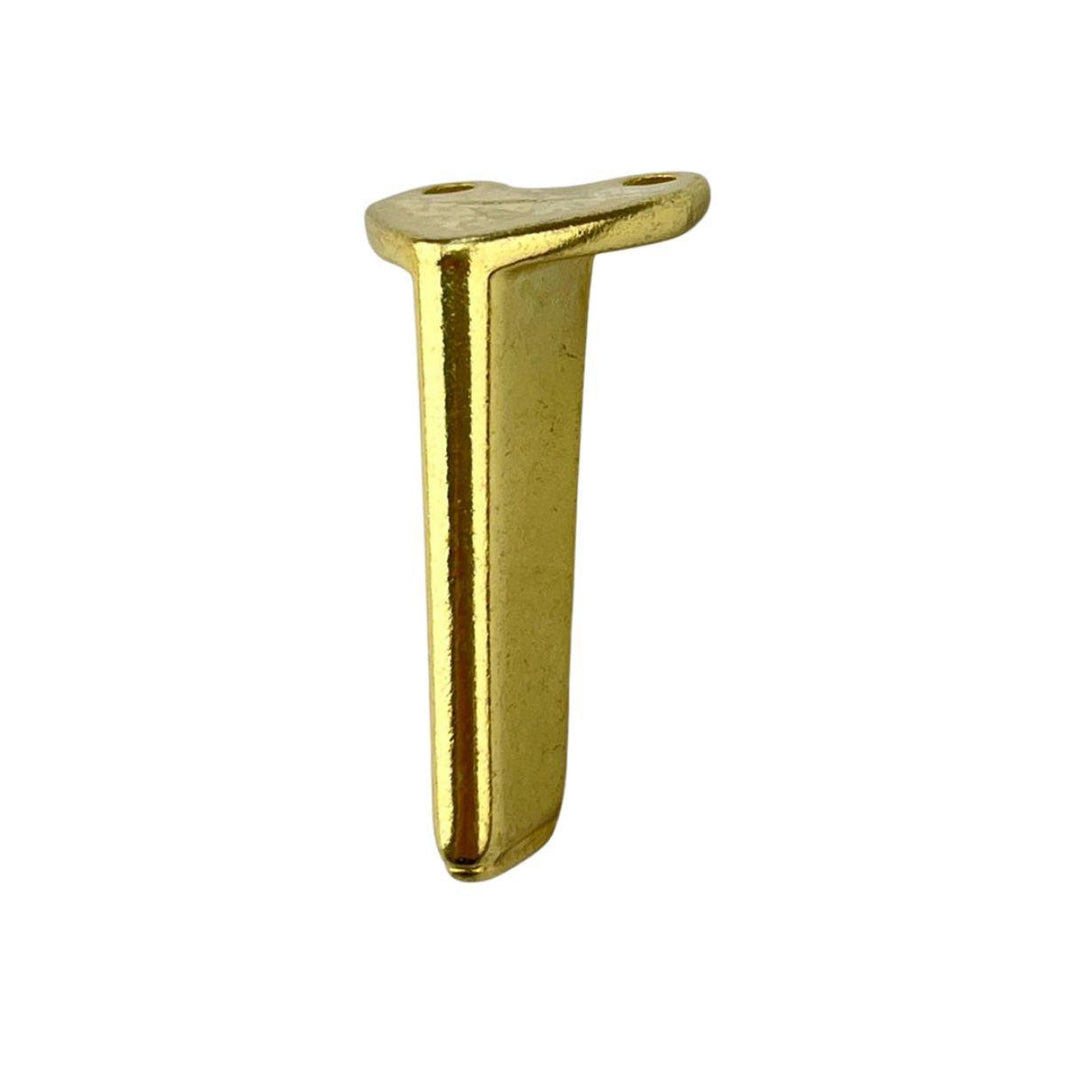 Pezinho Reto Fino em Metal Dourado 1,5x3,2cm Kit com 4 peças - Palácio da Arte