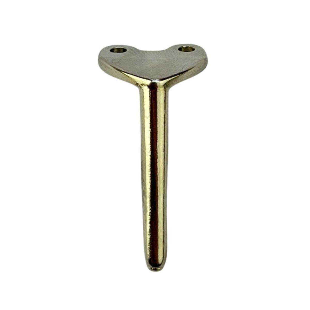 Pezinho Reto Fino em Metal Niquel 1,5x3,2cm Kit com 4 peças - Palácio da Arte