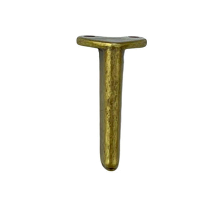Pezinho Reto Fino em Metal Ouro Velho 1,5x3,2cm Kit com 4 peças - Palácio da Arte
