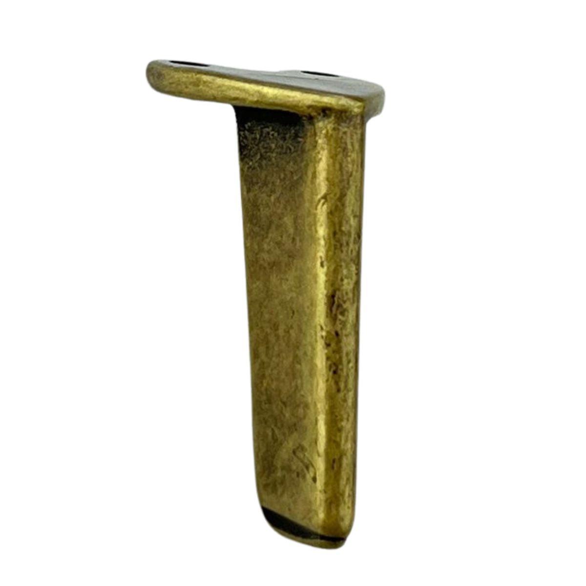 Pezinho Reto Fino em Metal Ouro Velho 1,5x3,2cm Kit com 4 peças - Palácio da Arte