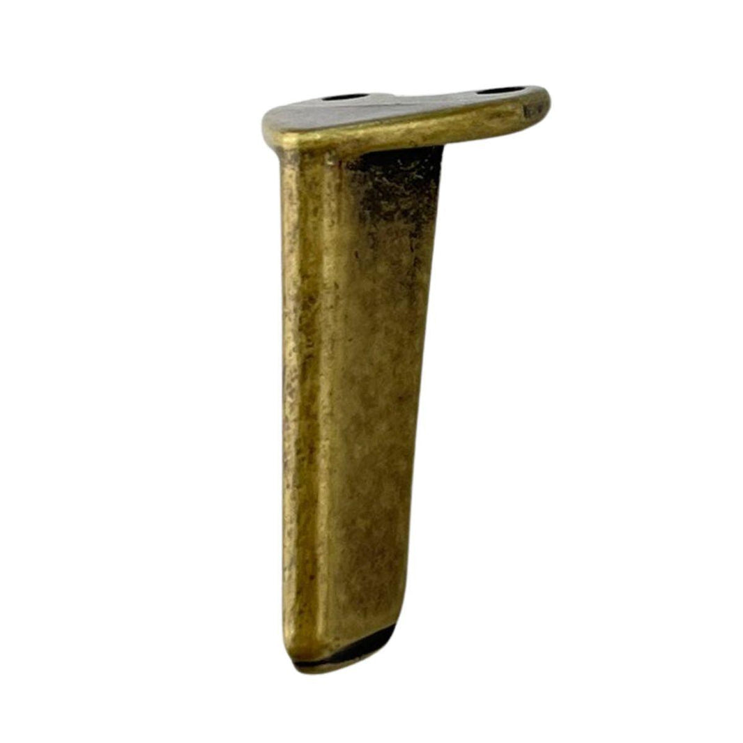 Pezinho Reto Fino em Metal Ouro Velho 1,5x3,2cm Kit com 4 peças - Palácio da Arte
