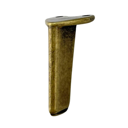 Pezinho Reto Fino em Metal Ouro Velho 1,5x3,2cm Kit com 4 peças - Palácio da Arte
