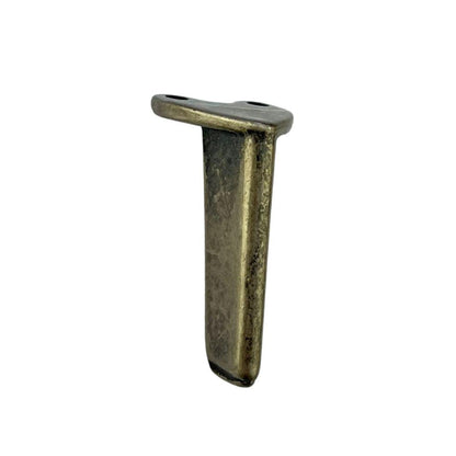 Pezinho Reto Fino em Metal Prata Velha 1,5x3,2cm Kit com 4 peças - Palácio da Arte