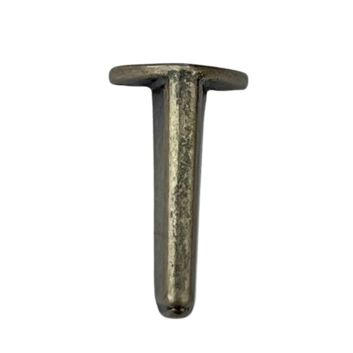 Pezinho Reto Fino em Metal Prata Velha 1,5x3,2cm Kit com 4 peças - Palácio da Arte