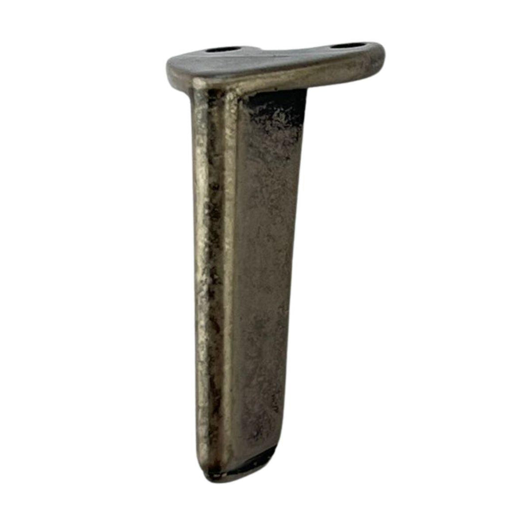 Pezinho Reto Fino em Metal Prata Velha 1,5x3,2cm Kit com 4 peças - Palácio da Arte