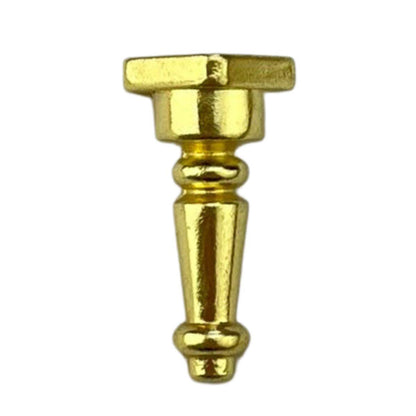 Pezinho Torneado Coluna em Metal Dourado G 3x1,7cm Kit com 4 peças - Palácio da Arte