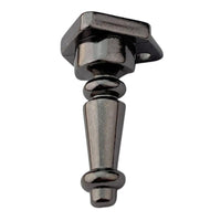 Pezinho Torneado Coluna em Metal Grafite G 3x1,7cm Kit com 4 peças - Palácio da Arte