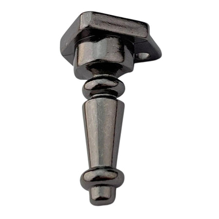 Pezinho Torneado Coluna em Metal Grafite G 3x1,7cm Kit com 4 peças - Palácio da Arte