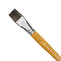 Pincel Chato 441 Condor Cerda Especial Orelha de Boi Cabo Longo Natural - Palácio da Arte