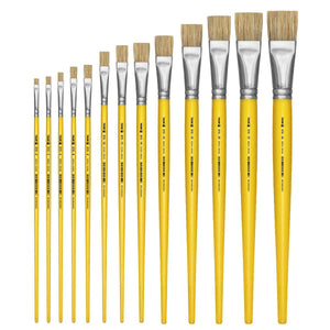 Pincel Chato 815 Tigre Escolar Cerda Natural - Palácio da Arte