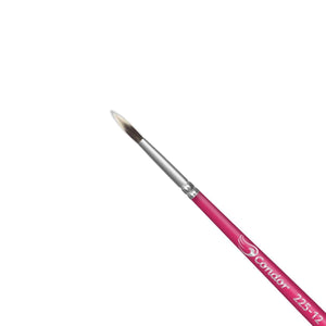 Pincel Redondo 225 Condor Cerda Sintético Toray Gris Cabo Curto Rosa - Palácio da Arte