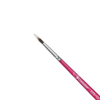 Pincel Redondo 225 Condor Cerda Sintético Toray Gris Cabo Curto Rosa - Palácio da Arte