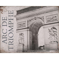 Placa Decorativa Litoarte DHPM-052 Arc de Triomphe 24x19cm - Palácio da Arte