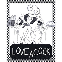 Placa Decorativa Litoarte DHPM-056 Love a Cook 24x19cm - Palácio da Arte