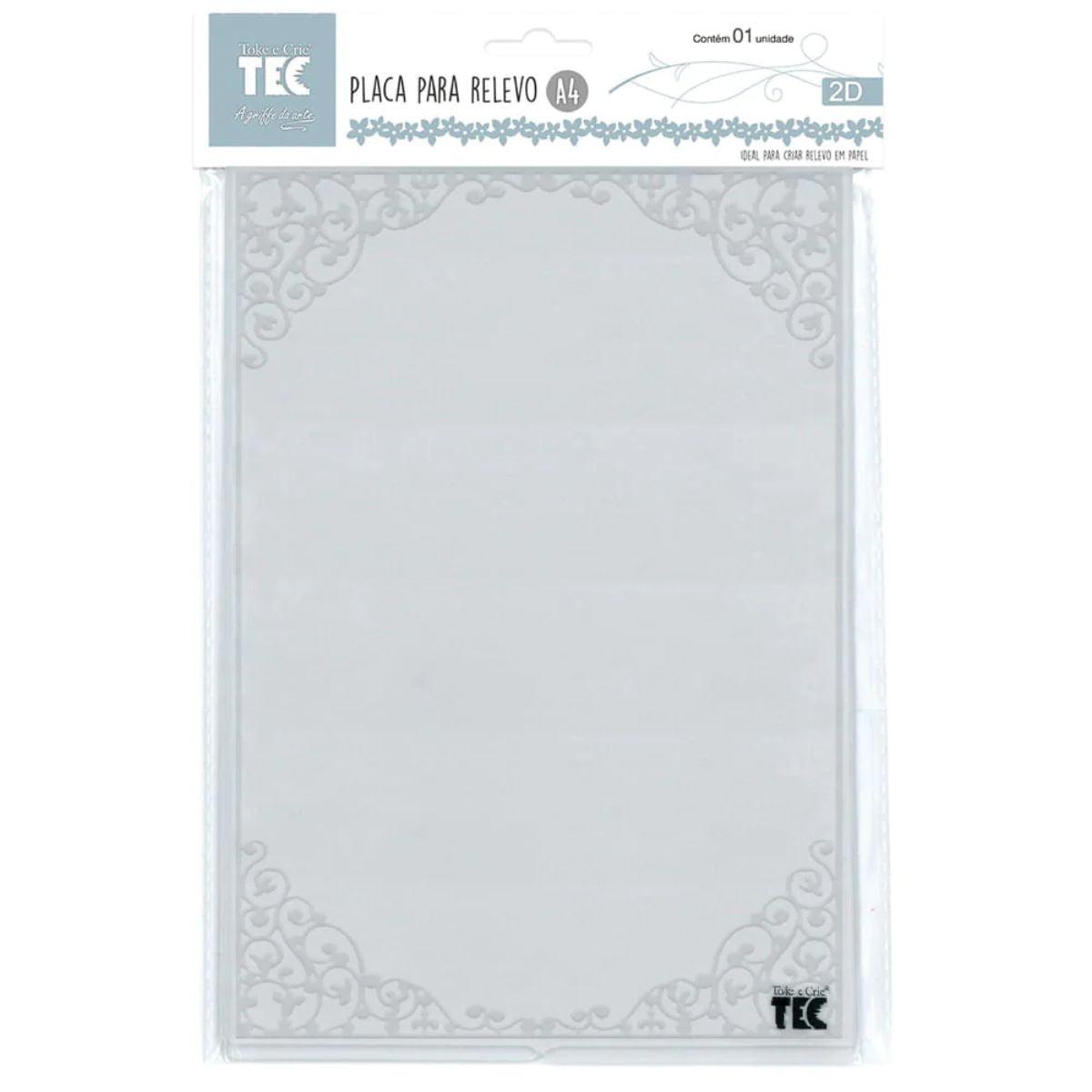 Placa para Relevo 2D Elegance A4 PPR030 29,7x21 Moldura Toke e Crie - Palácio da Arte