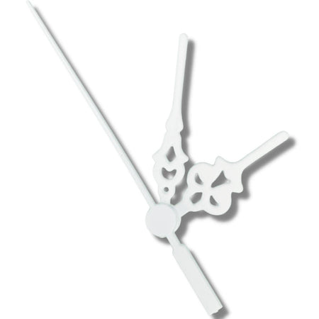 Ponteiros para Máquina de Relógio Colonial 6cm Branco - Palácio da Arte