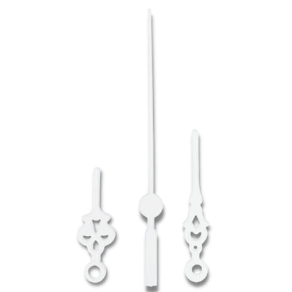 Ponteiros para Máquina de Relógio Colonial 6cm Branco - Palácio da Arte