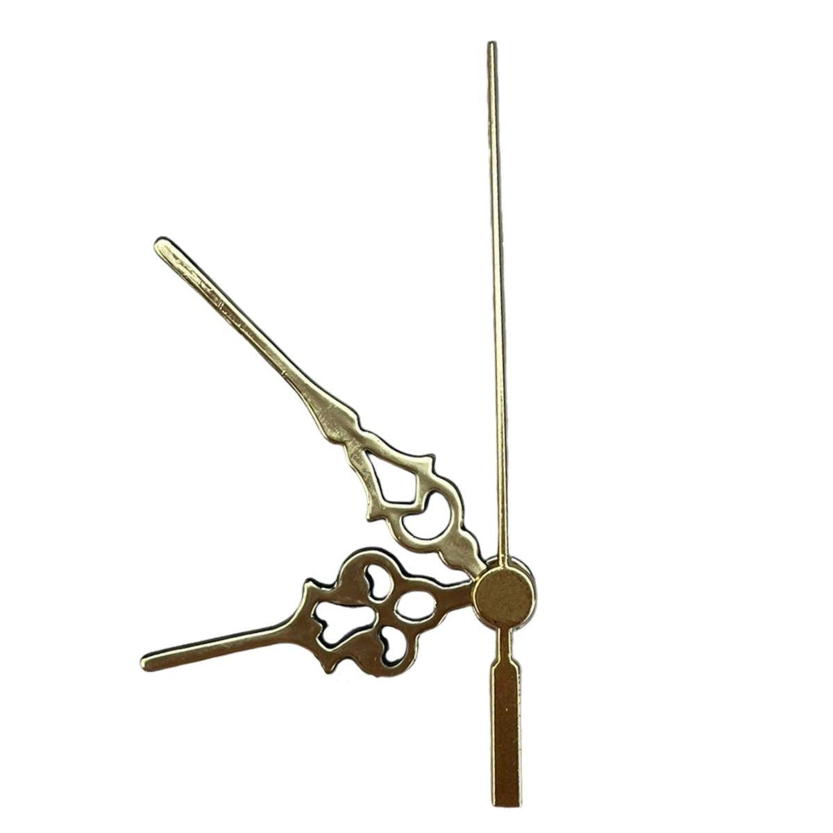 Ponteiros para Máquina de Relógio Colonial 7cm Ouro - Palácio da Arte